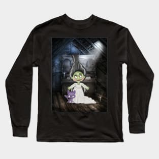 Ghost bride and cat Long Sleeve T-Shirt